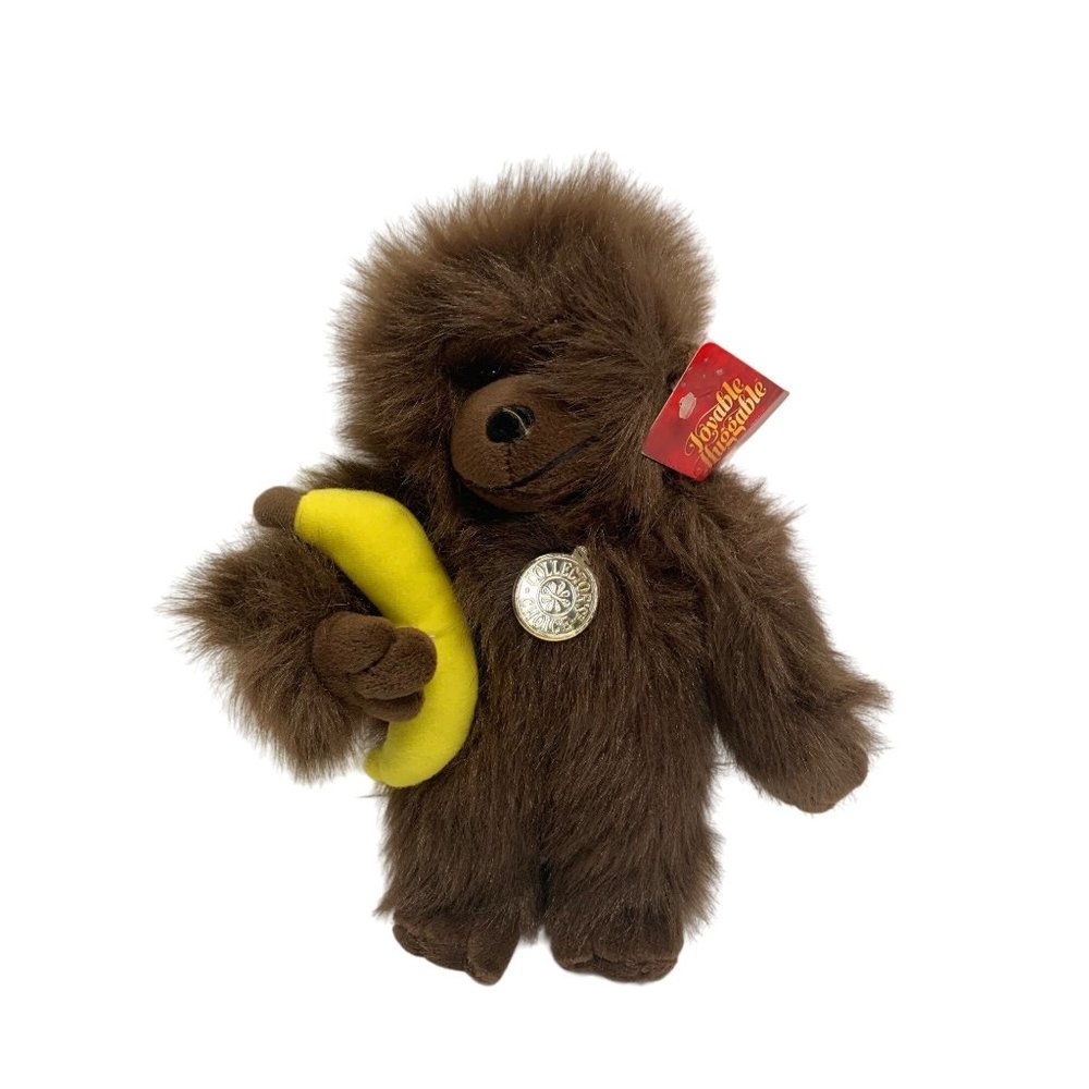 New Lovable Huggable Limited Edition Plush Stuffed Animal Toy Gorilla Ape with B